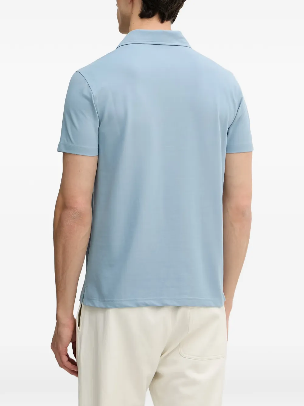 Trussardi Poloshirt met geborduurd logo Blauw
