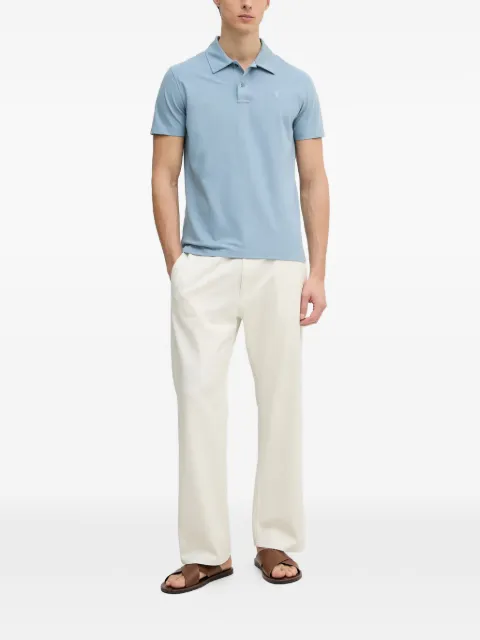 Trussardi logo-embroidered short-sleeve polo shirt