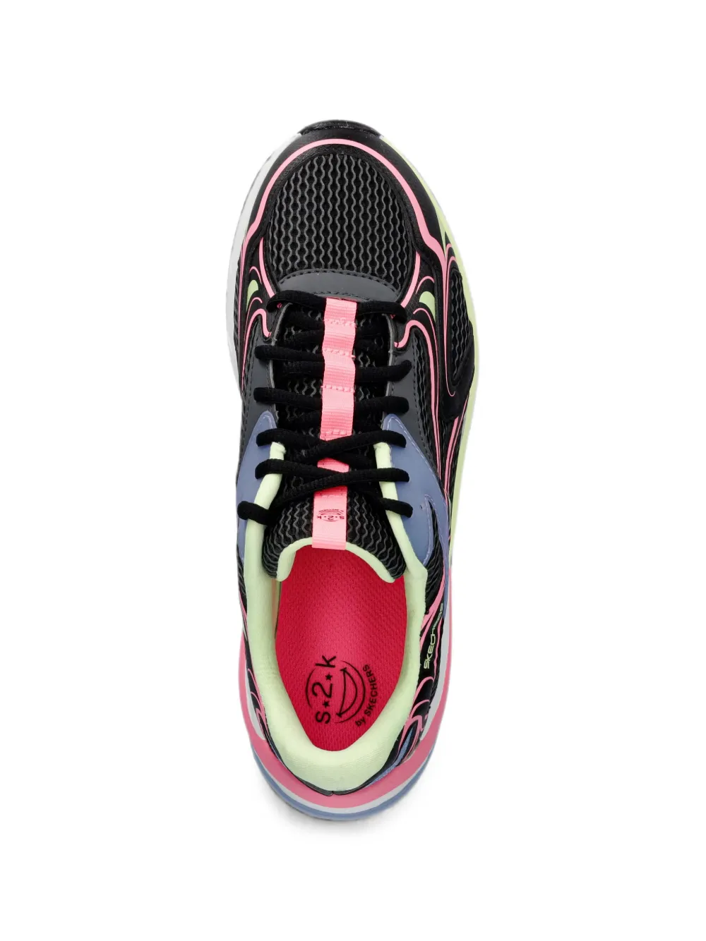 Skechers Sneakers met mesh vlakken Zwart