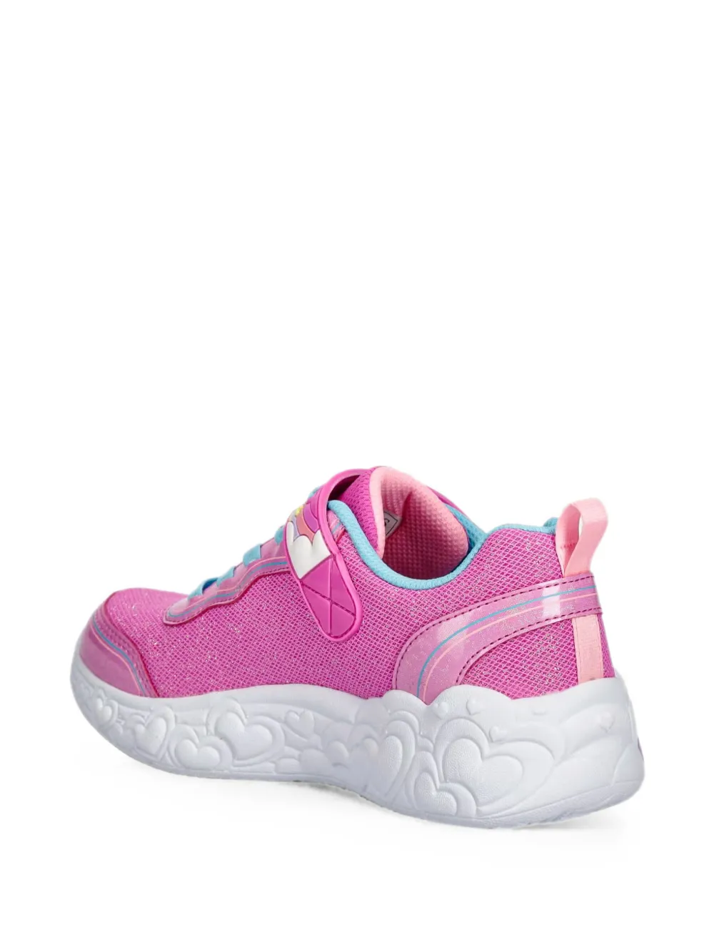 Skechers Heart Lights sneakers met klittenband Roze