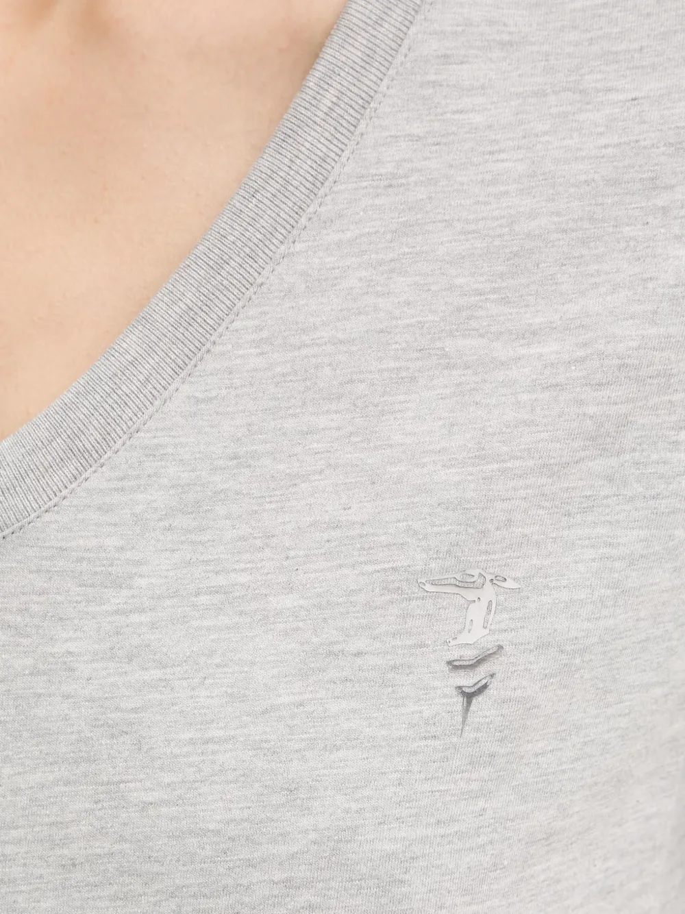 Trussardi T-shirt met V-hals Grijs