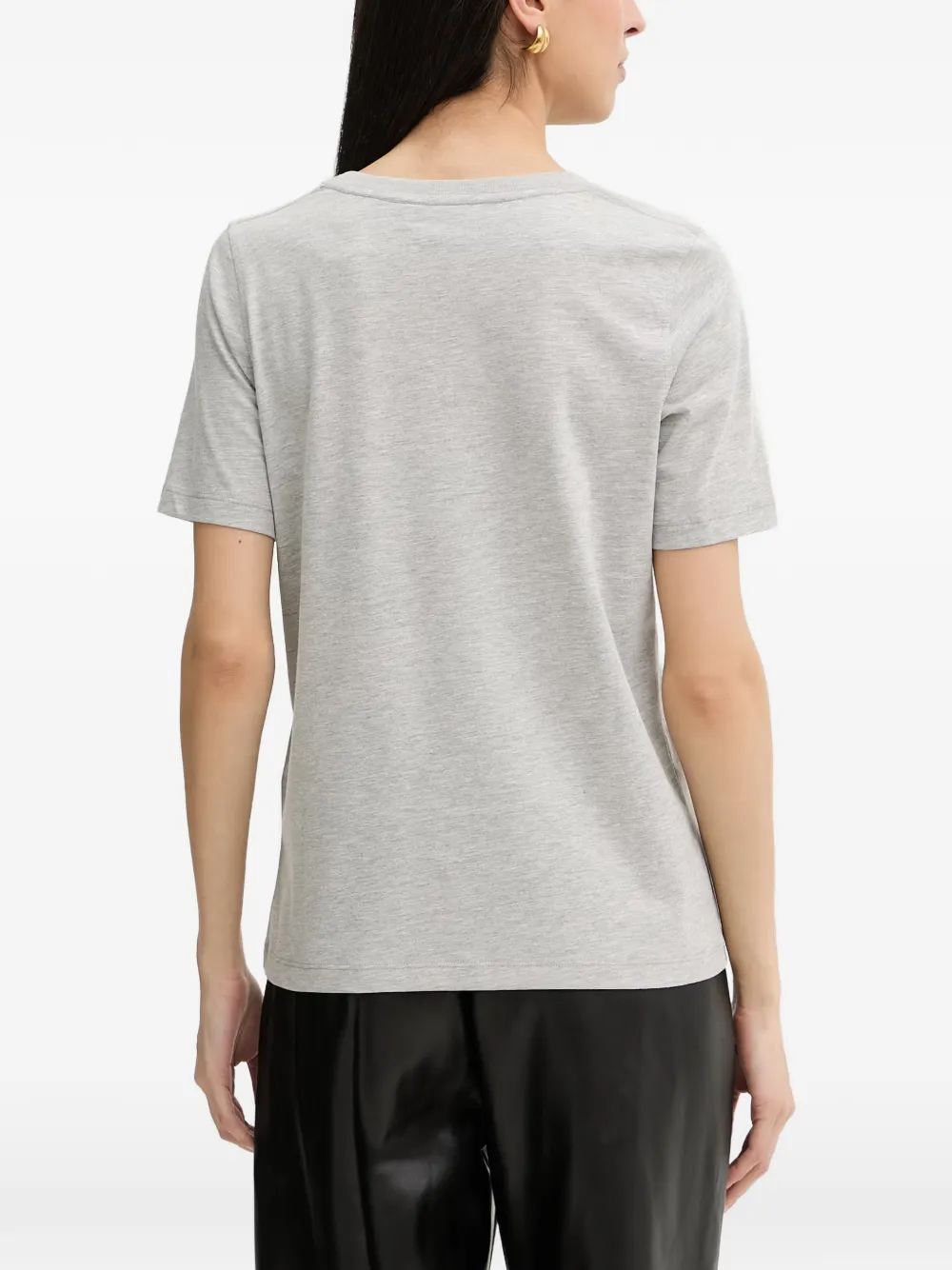Trussardi T-shirt met V-hals Grijs