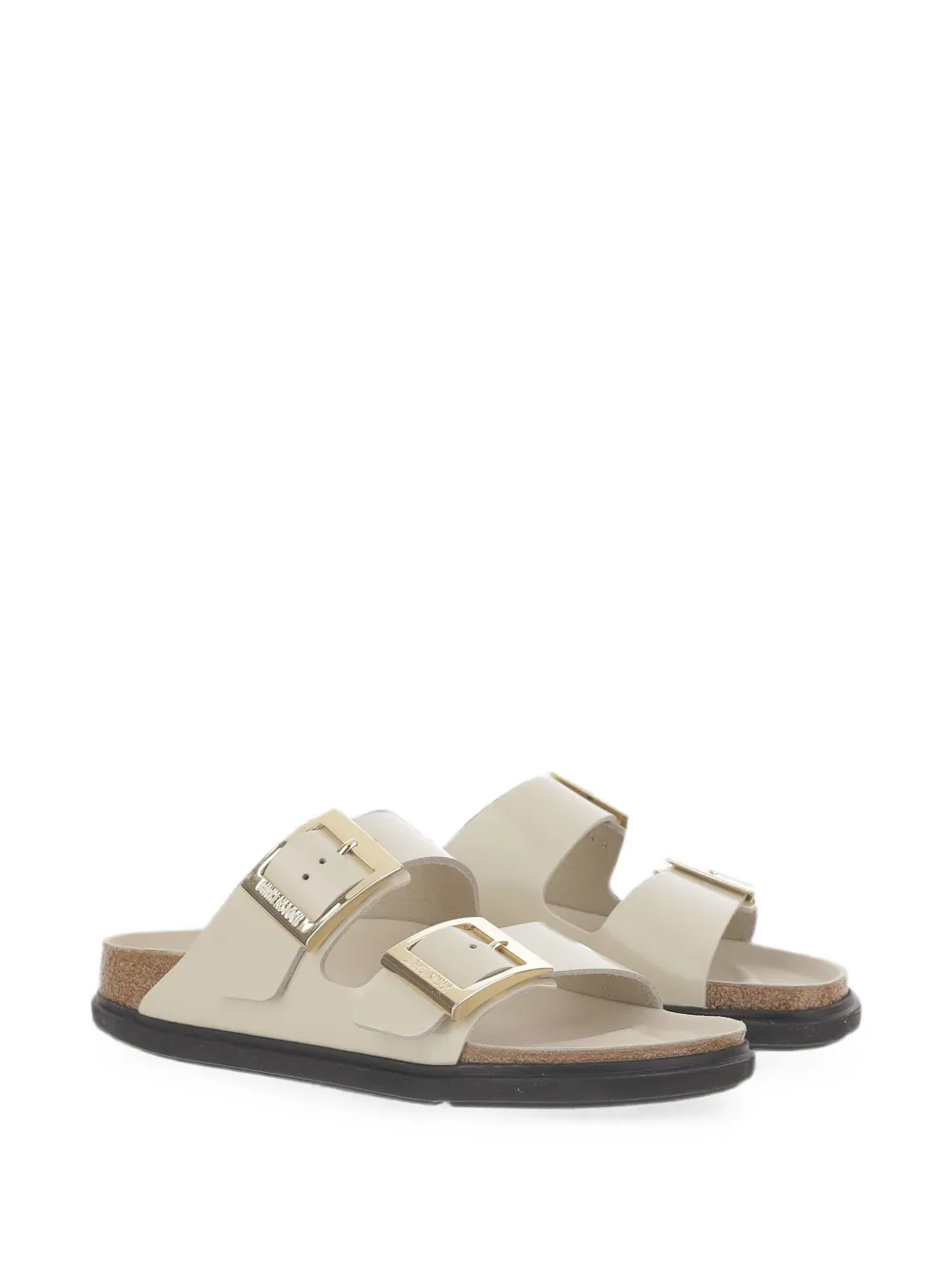 Birkenstock Arizona buckle-fastening leather sandals Wit