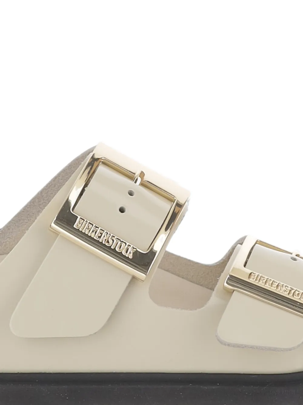 Birkenstock Arizona buckle-fastening leather sandals Wit