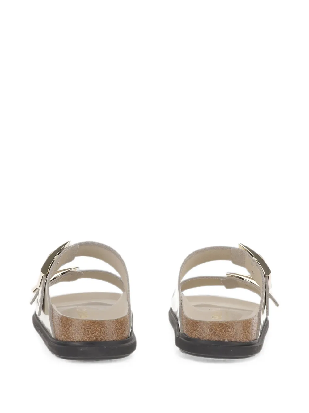 Birkenstock Arizona buckle-fastening leather sandals Wit
