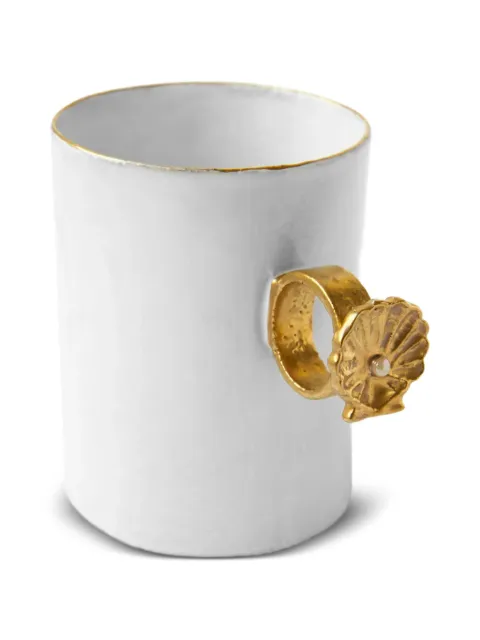 Astier De Villatte taza Shell con asa de anilla de ASTIER DE VILLATTE x Serena Carone
