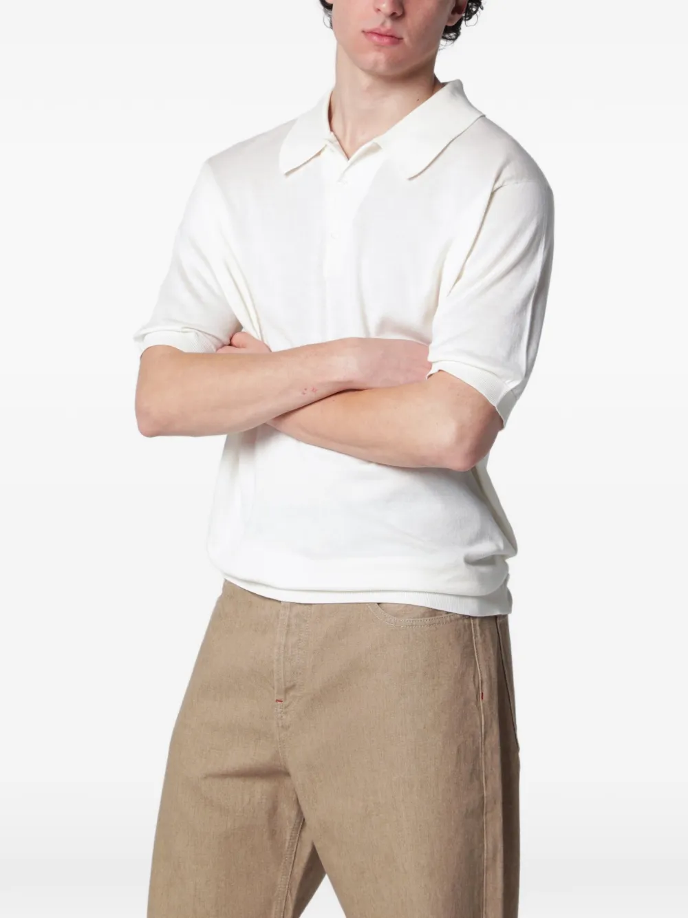 John Smedley Isis short-sleeve polo shirt - Toni neutri