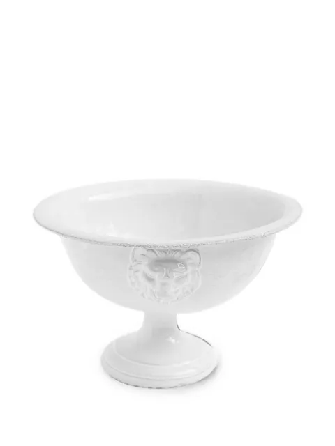 Astier De Villatte lion-embossed stand serveware