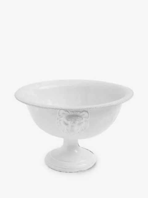 Astier De Villatte lion-embossed stand bowl