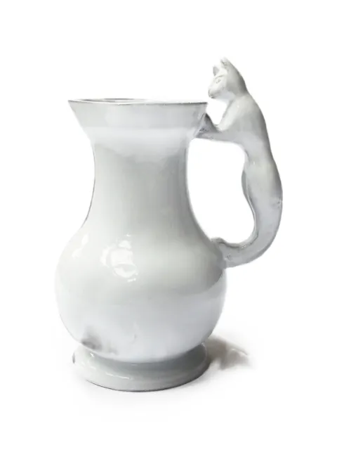 Astier De Villatte golden-eyed cat-handle pitcher