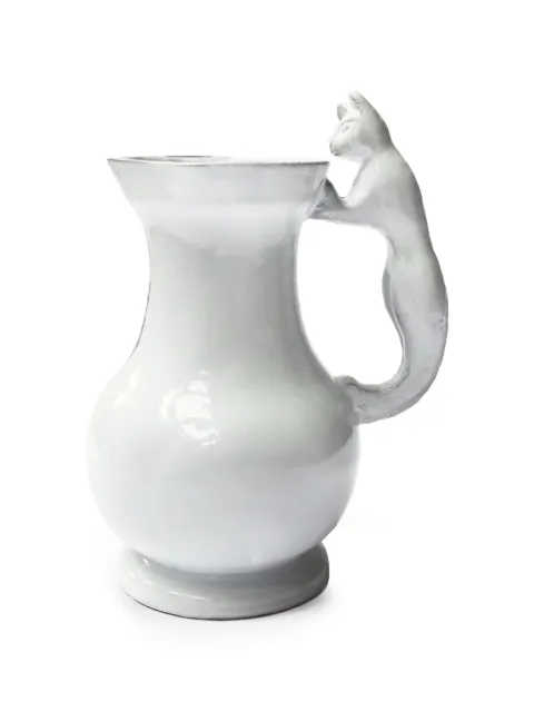 Astier De Villatte golden-eyed cat-handle pitcher