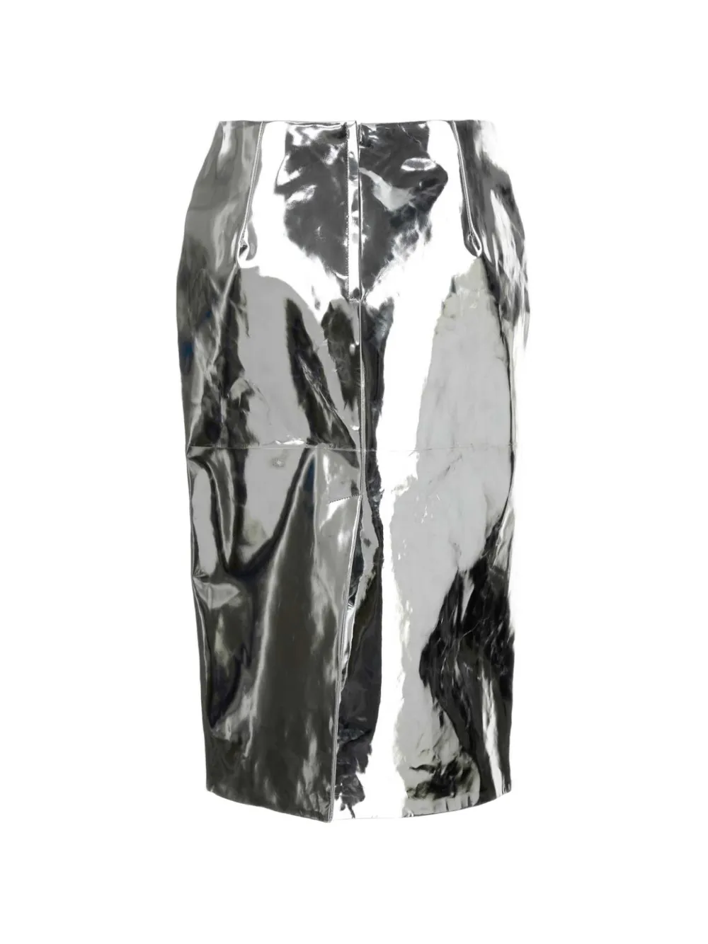Jil Sander Metallic rok Zilver