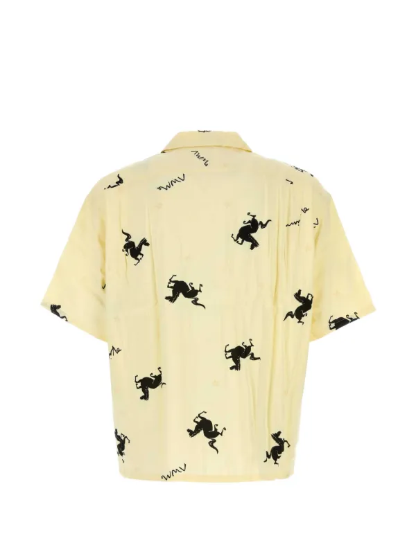Visvim プリント ショートスリーブシャツ | イエロー | FARFETCH JP