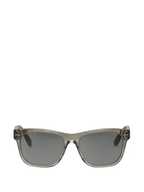 Brunello Cucinelli tortoiseshell-effect rectangle-frame sunglasses