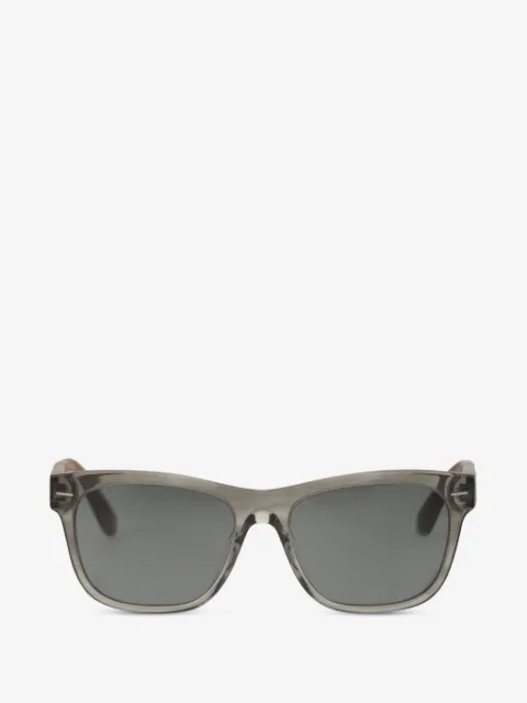Brunello Cucinelli lentes de sol con armazón rectangular estilo carey
