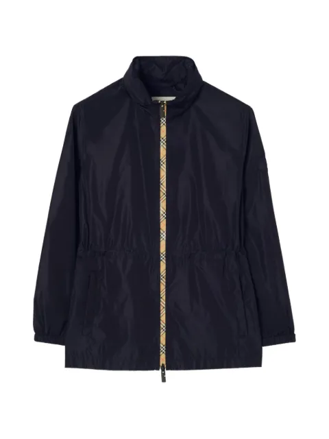 Burberry short Checker-tape nylon parka