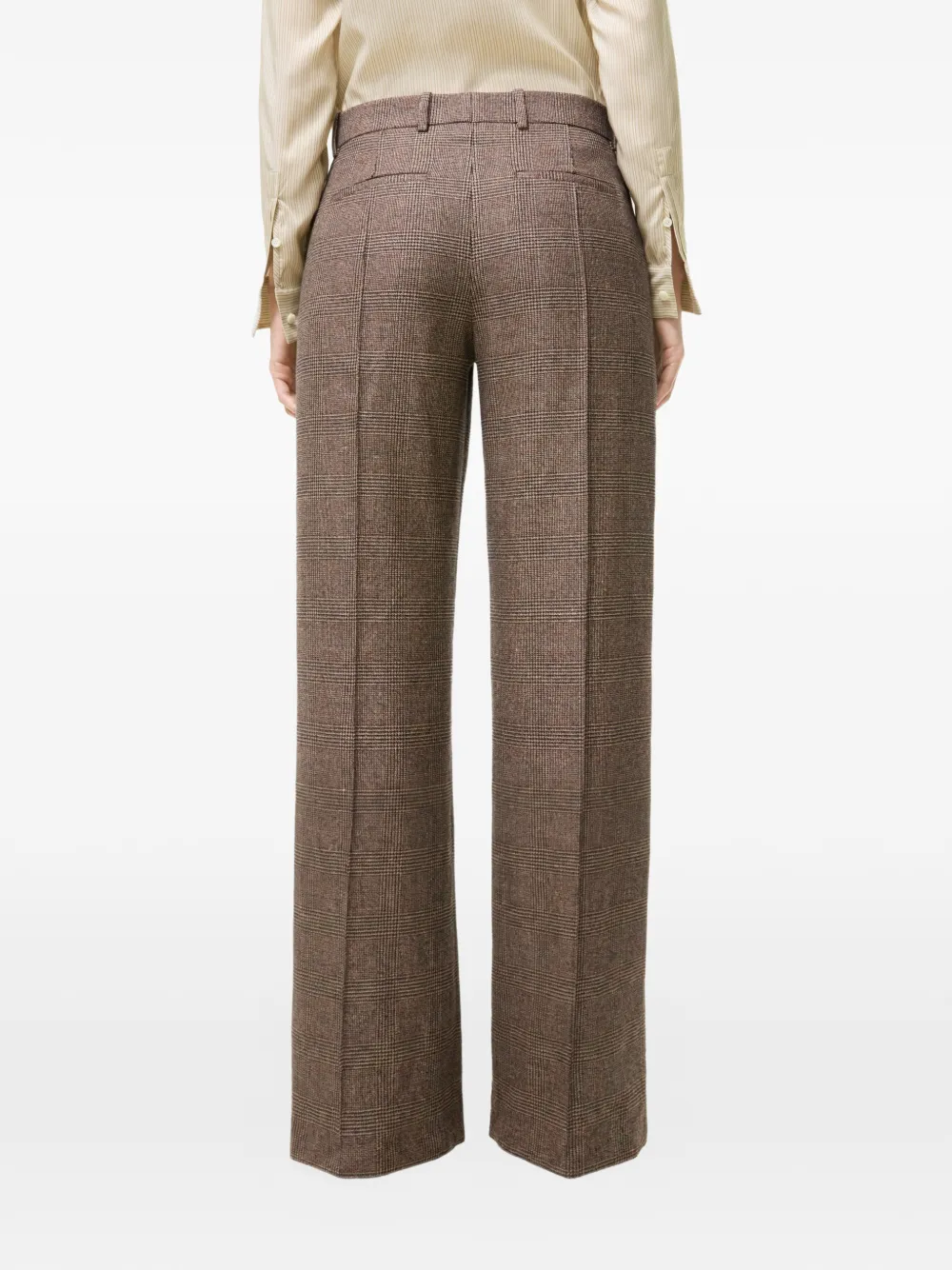 Burberry Geruite pantalon Bruin