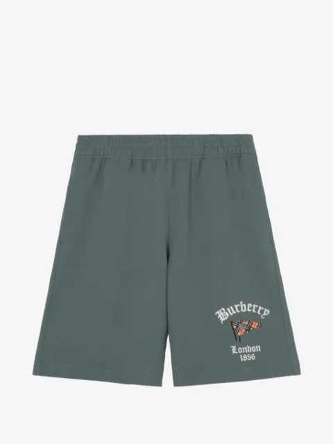 Burberry bomuldsshorts med ternet flagtryk