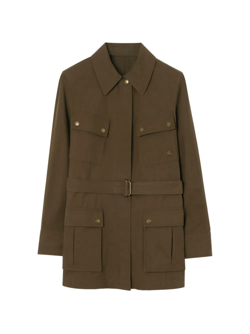 Burberry Giacca safari in gabardine - Marrone