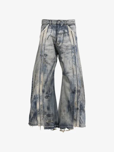 RRR123 Apocrypha He Rose 2 distressed-effect panelled jeans