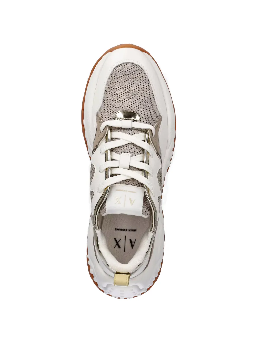 Armani Exchange panelled chunky-sole sneakers Wit
