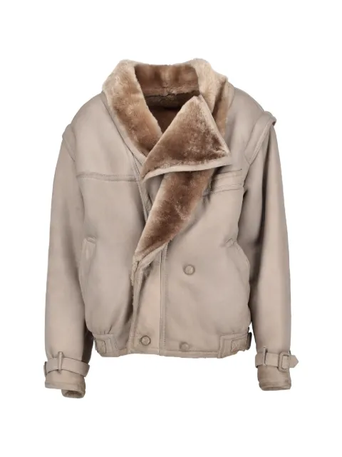 Valentino Pre-Owned double-breasted shearling jacket