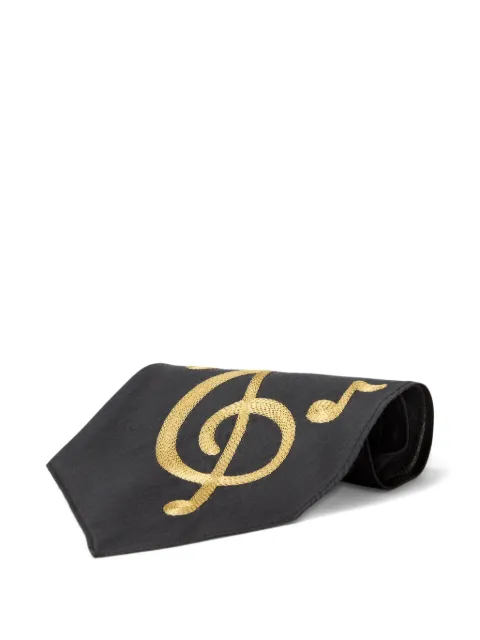 Ralph Lauren RRL musical-note embroidered tie