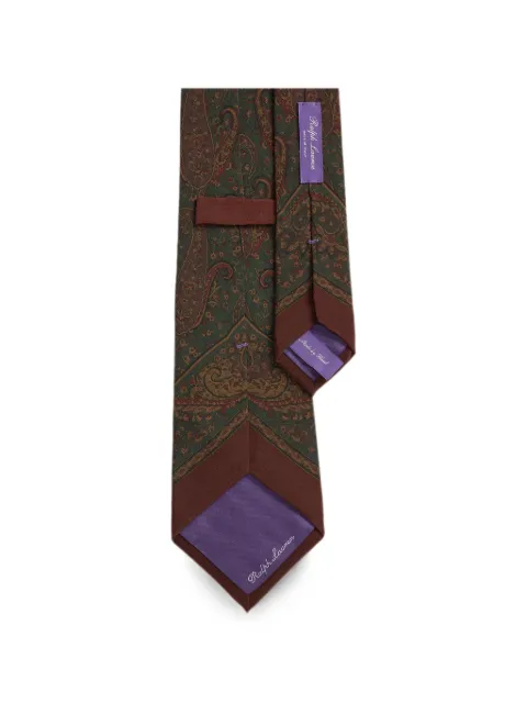 Ralph Lauren Purple Label paisley-print silk tie