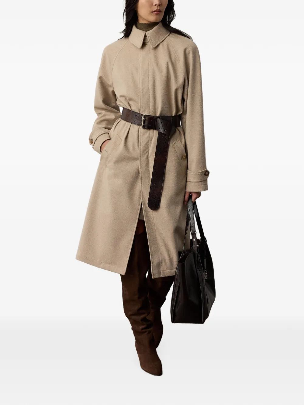 Ralph Lauren Collection Jas met lange mouwen Beige