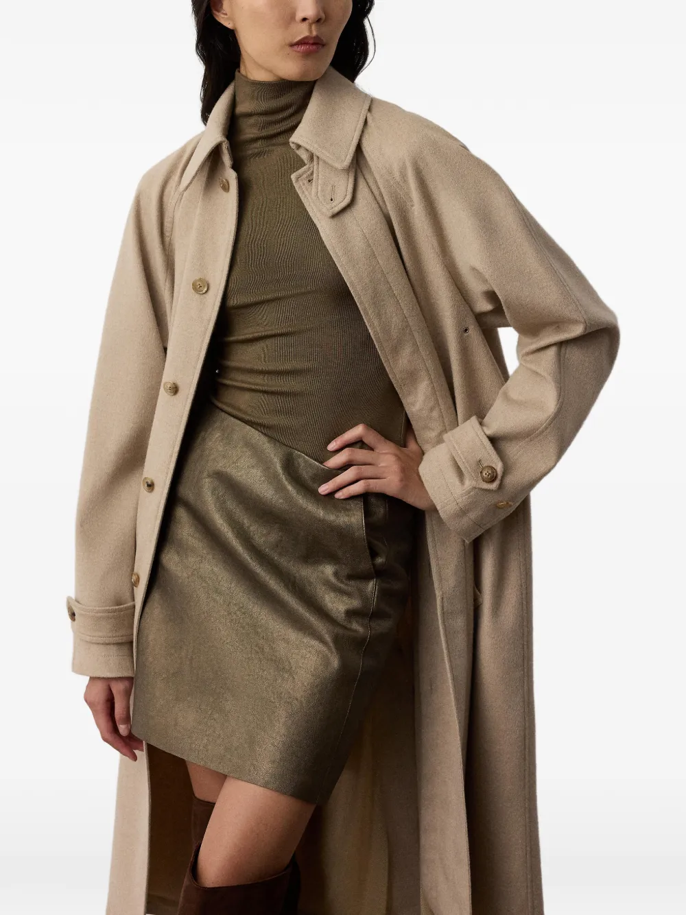 Ralph Lauren Collection Jas met lange mouwen Beige