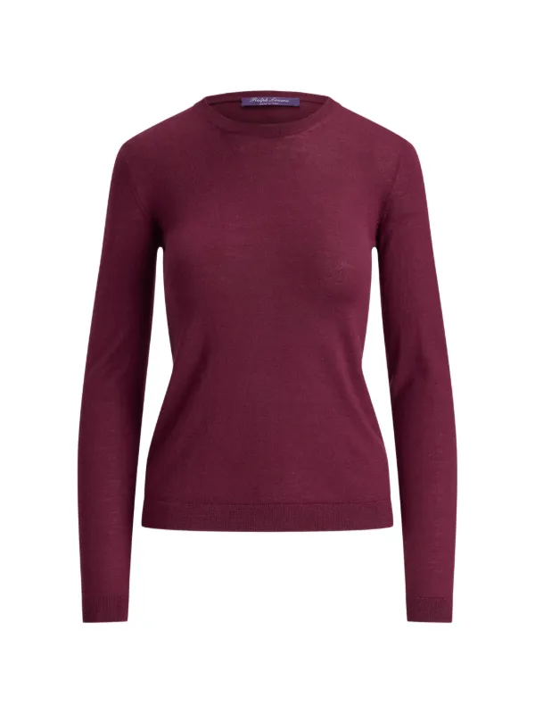 Ralph Lauren Collection Cashmere Crew-neck Sweater in Red
