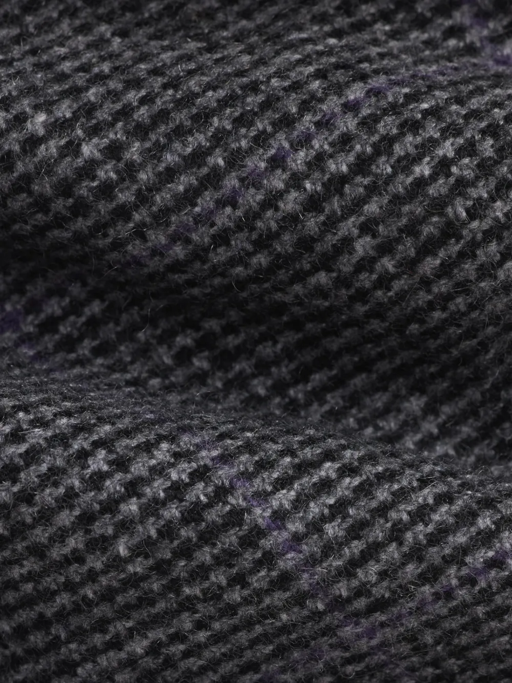 Ralph Lauren Purple Label Geruite stropdas van wolblend Grijs