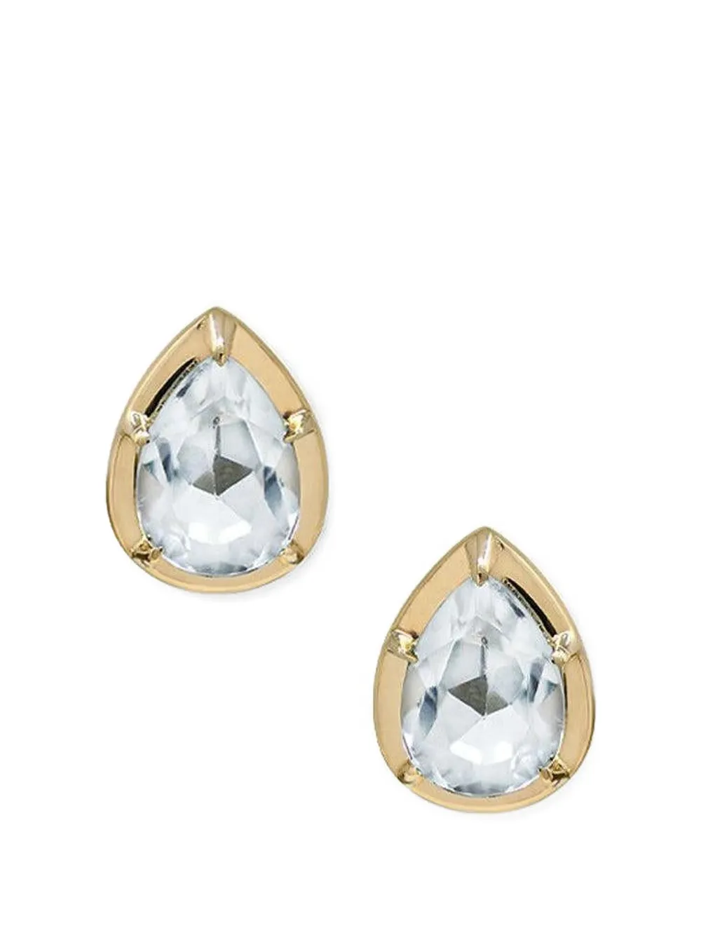 Anzie Mélia Pear stud earrings - Gold