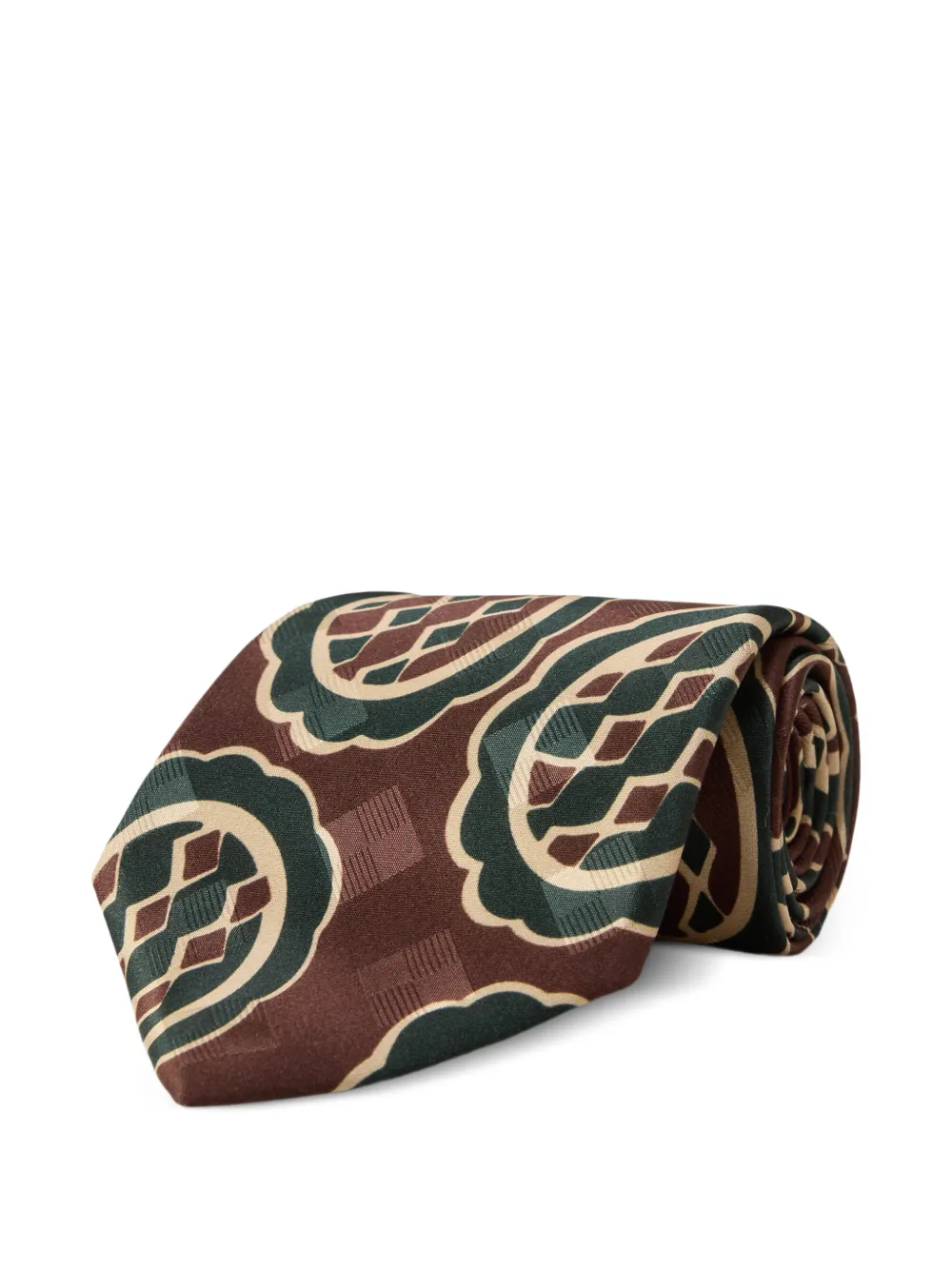 Ralph Lauren RRL Seidenkrawatte mit geometrischem Print - Rot
