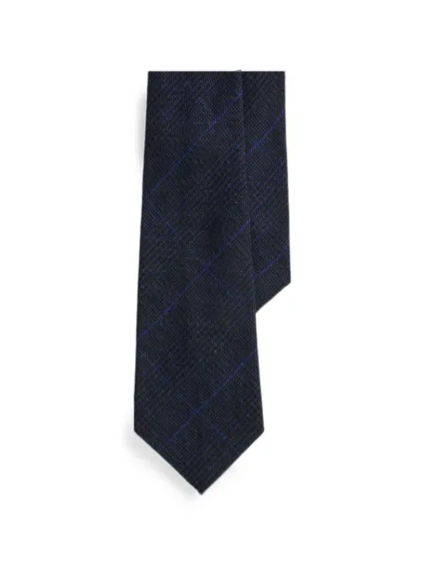 Ralph Lauren Purple Label check cashmere tie