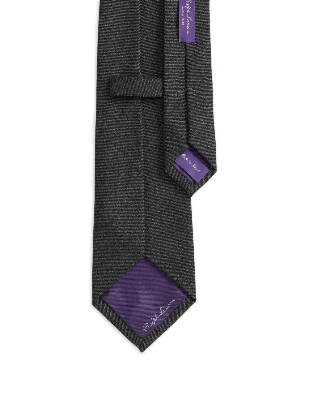 Ralph Lauren Purple Label Kasjmier-twill stropdas Grijs