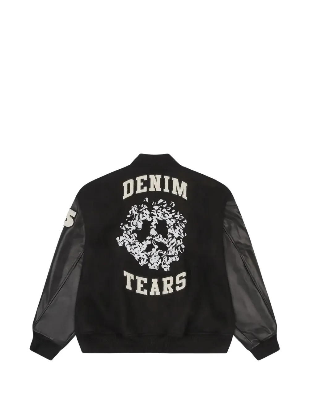 Denim Tears Bomberjack met geborduurd logo Zwart