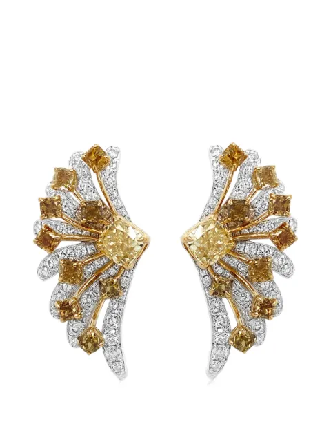 HYT Jewelry wing diamond earrings
