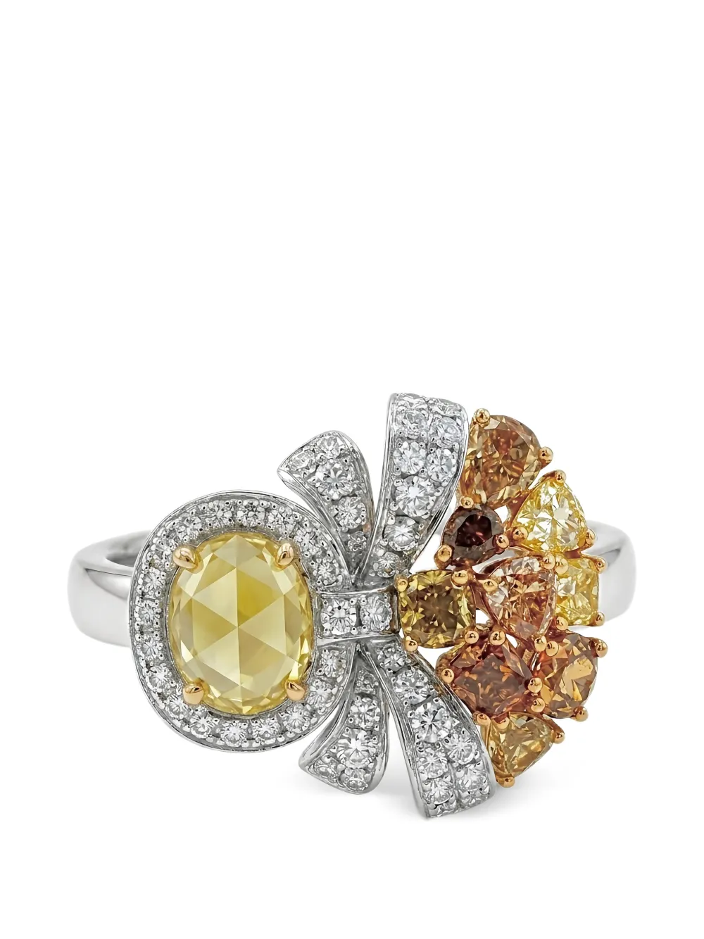 HYT Jewelry bow diamond ring - Argento