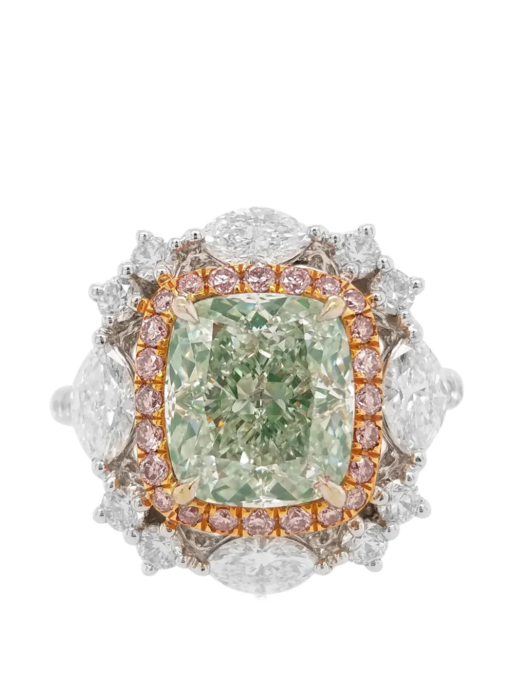HYT Jewelry floral-design diamond ring - Argento