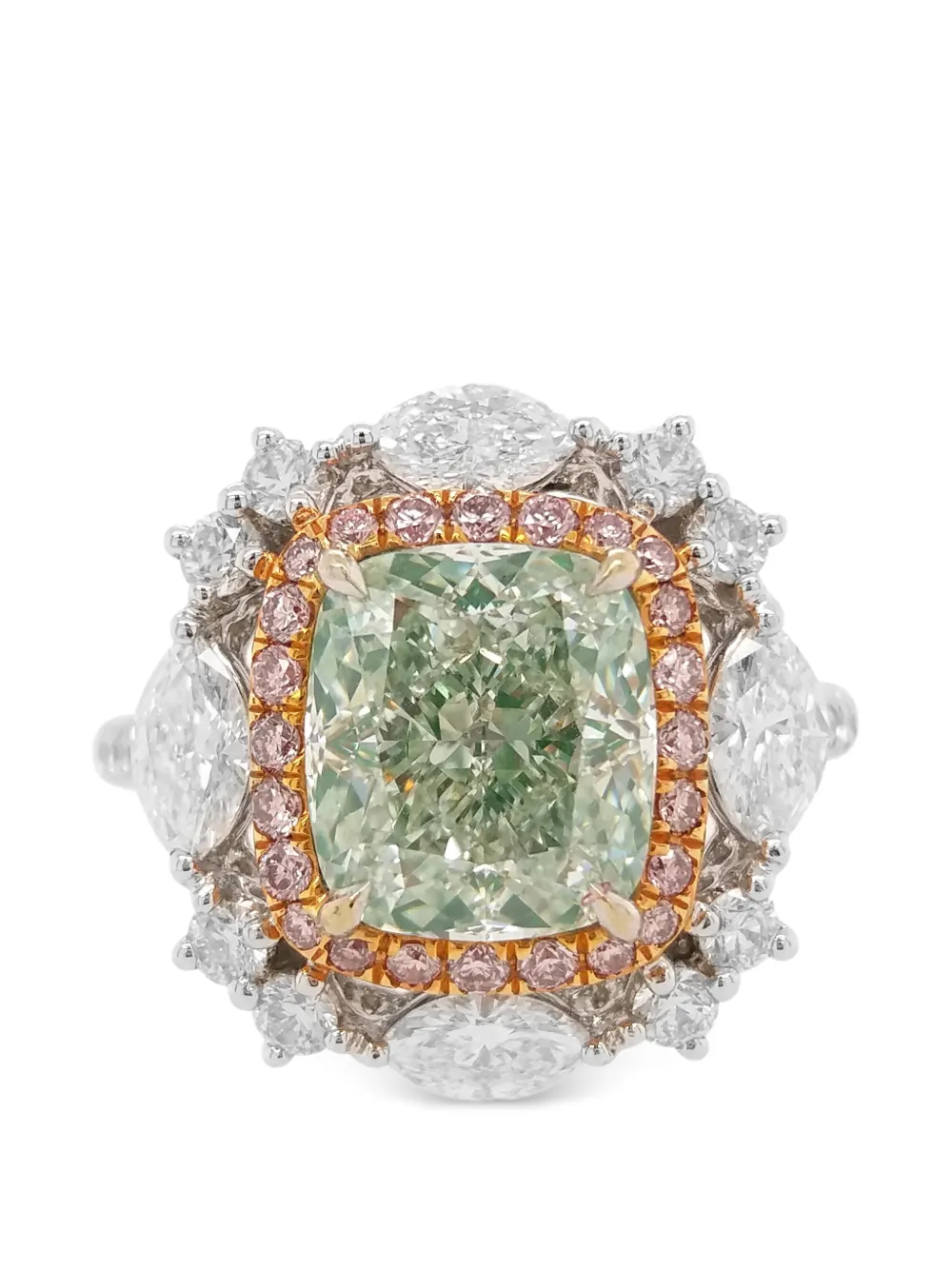 HYT Jewelry floral-design diamond ring - Argento
