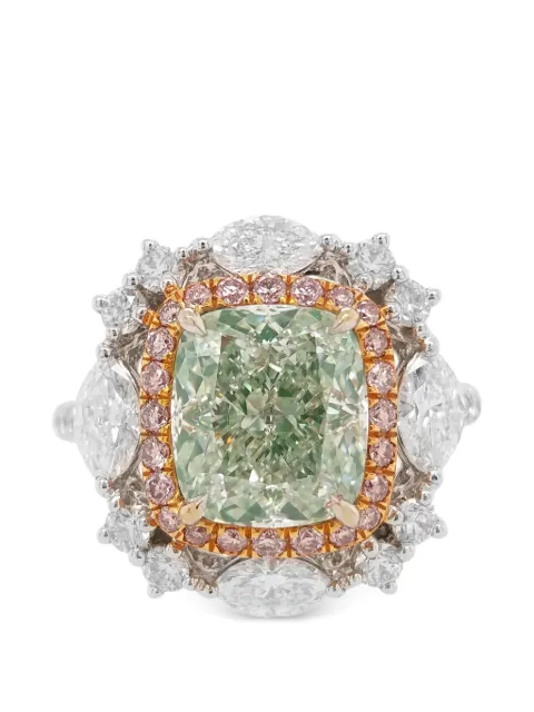 HYT Jewelry floral-design diamond ring