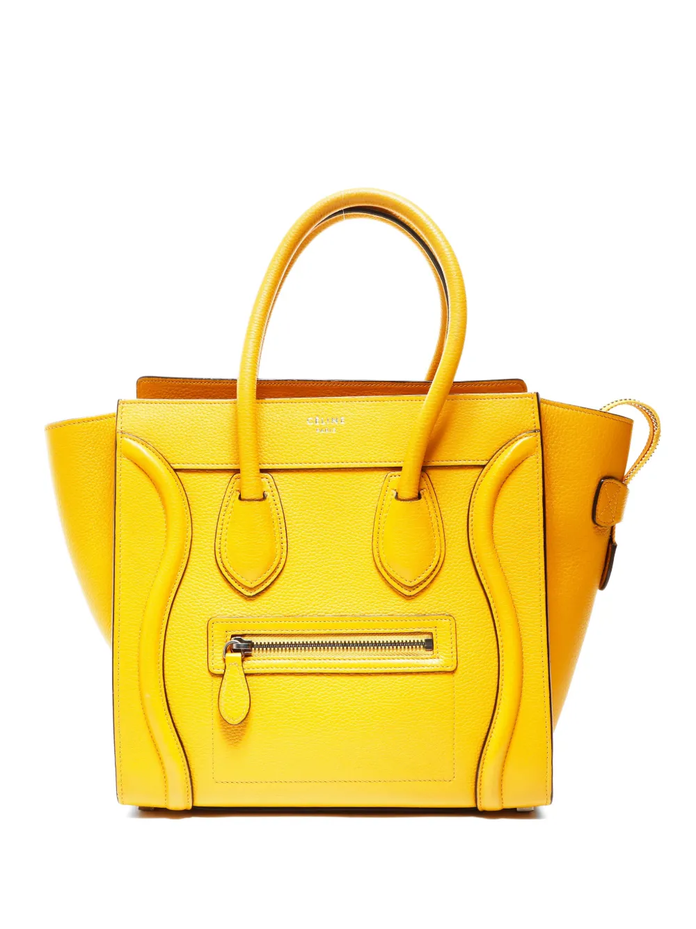 Celine Pre-Owned 2011-2015 Luggage Micro Shopper handbag - Giallo