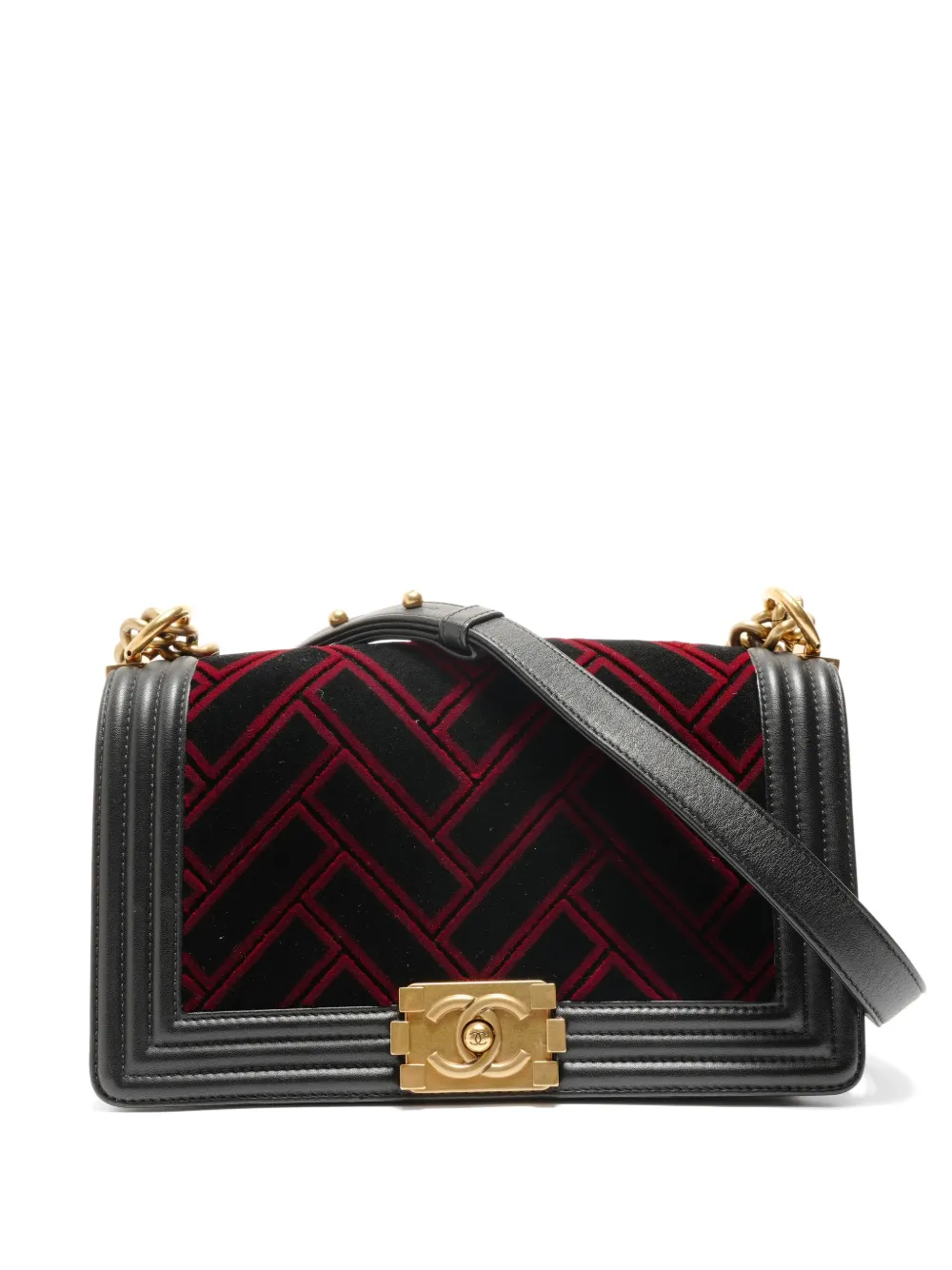 CHANEL Pre-Owned 2016-2017 Boy Chanel flap bag - Nero