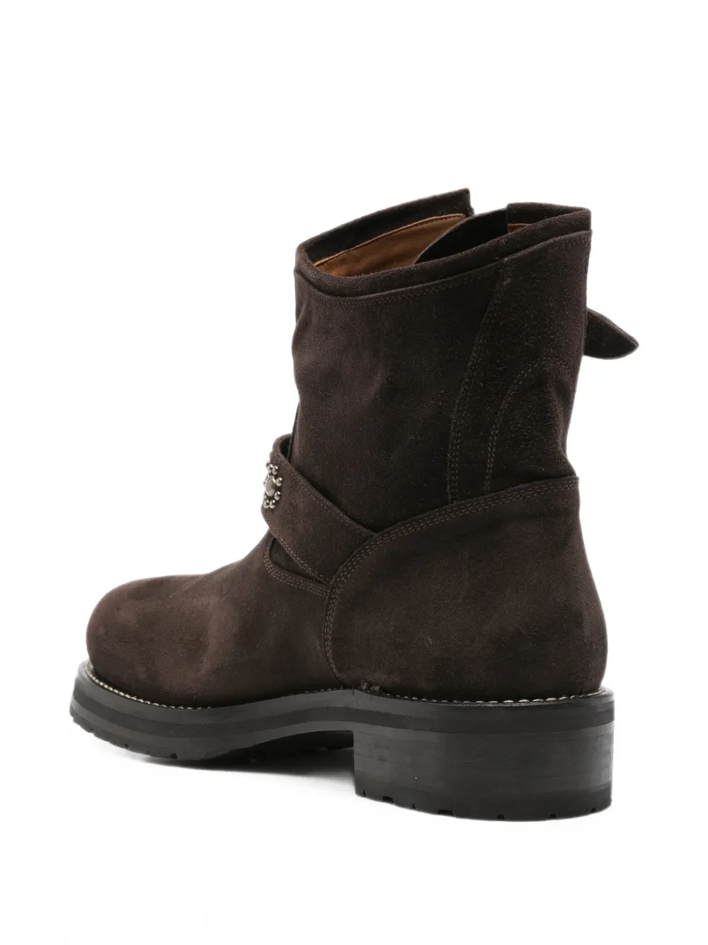 Second Layer buckled studded boots Bruin