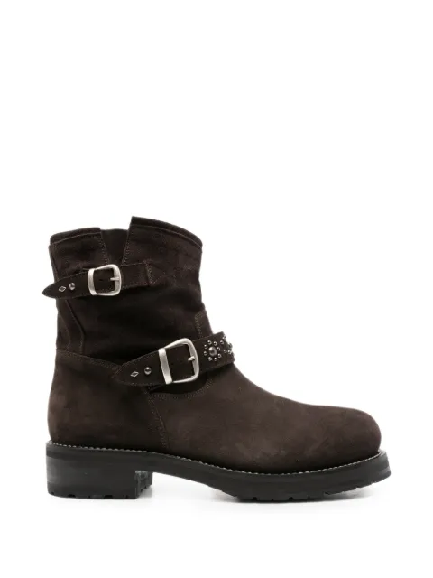 Second/Layer buckled studded boots