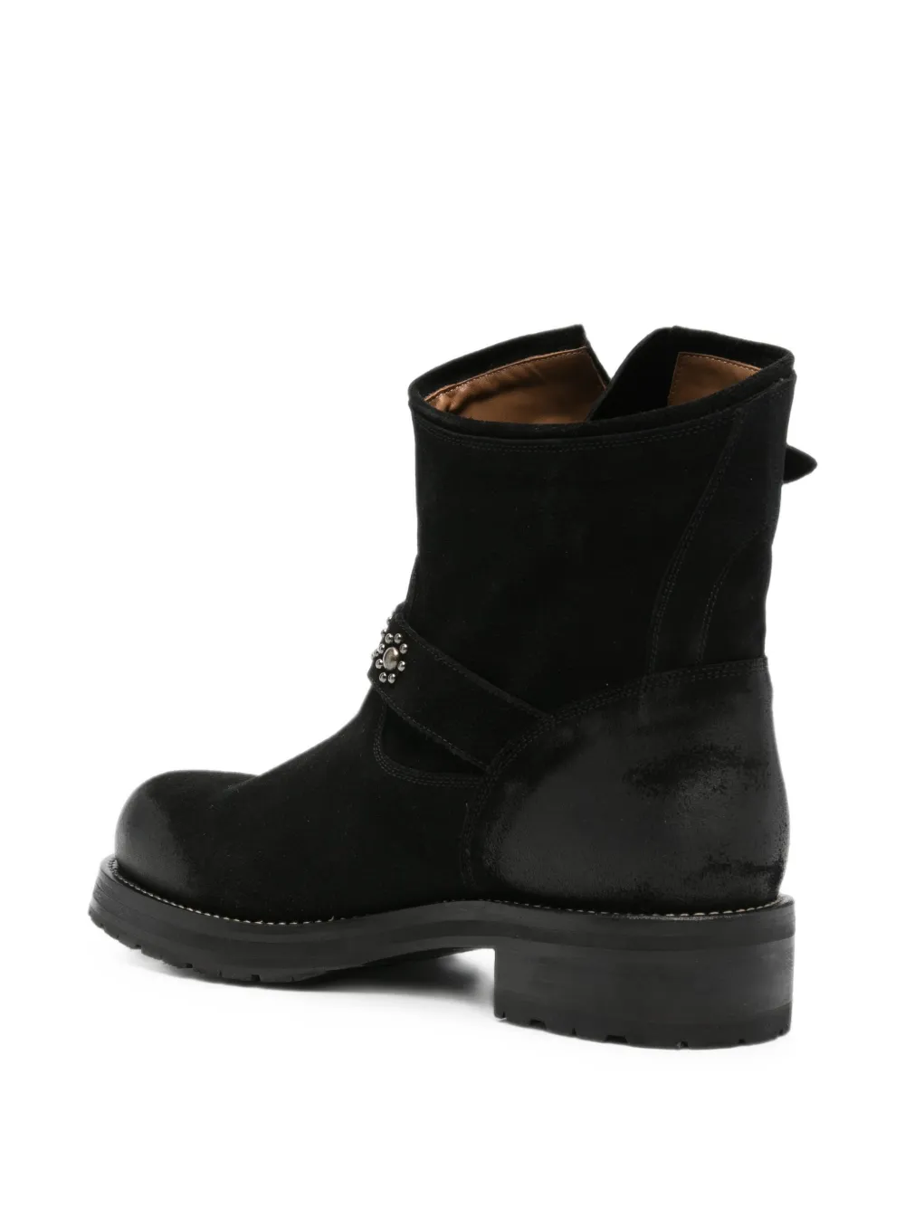 Second Layer Rider buckled boots Zwart