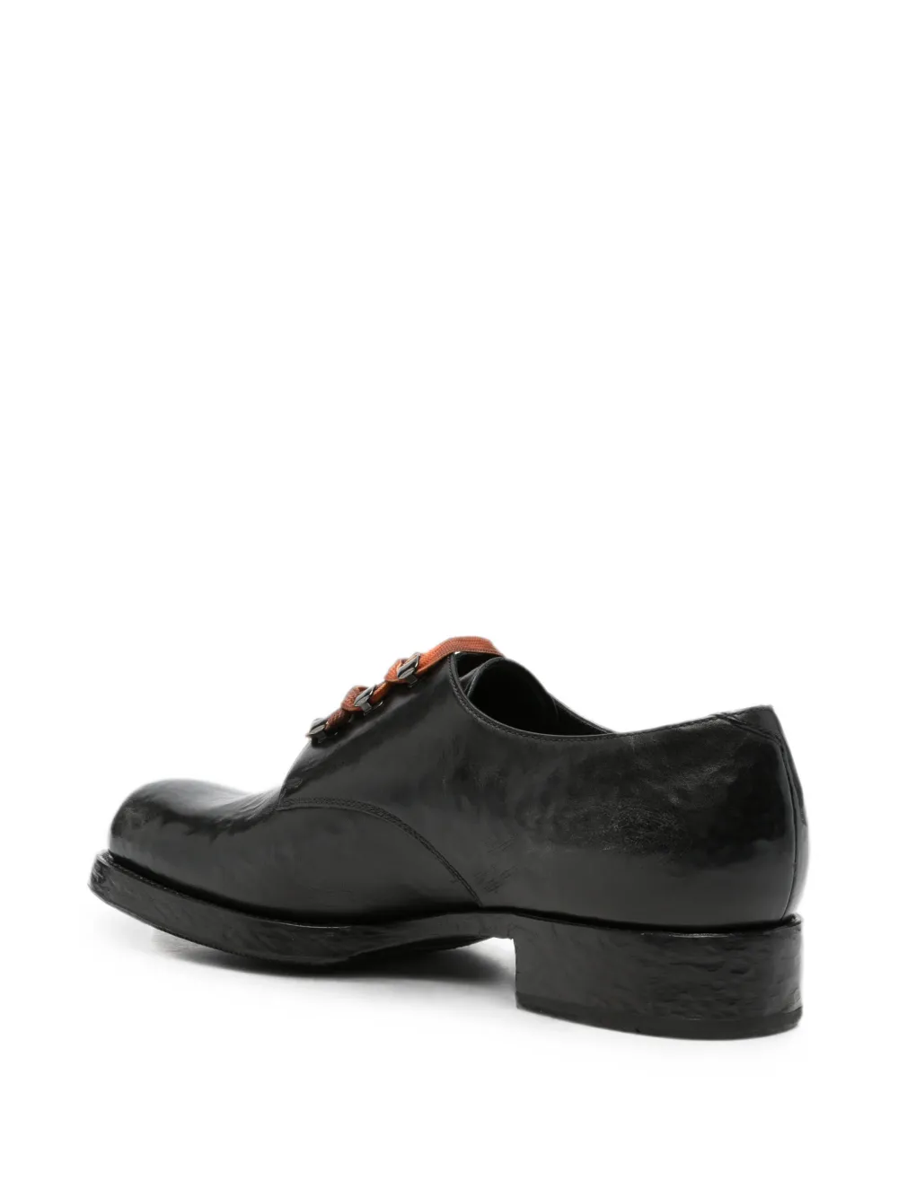 Prada Runway lace-up derby shoes Zwart