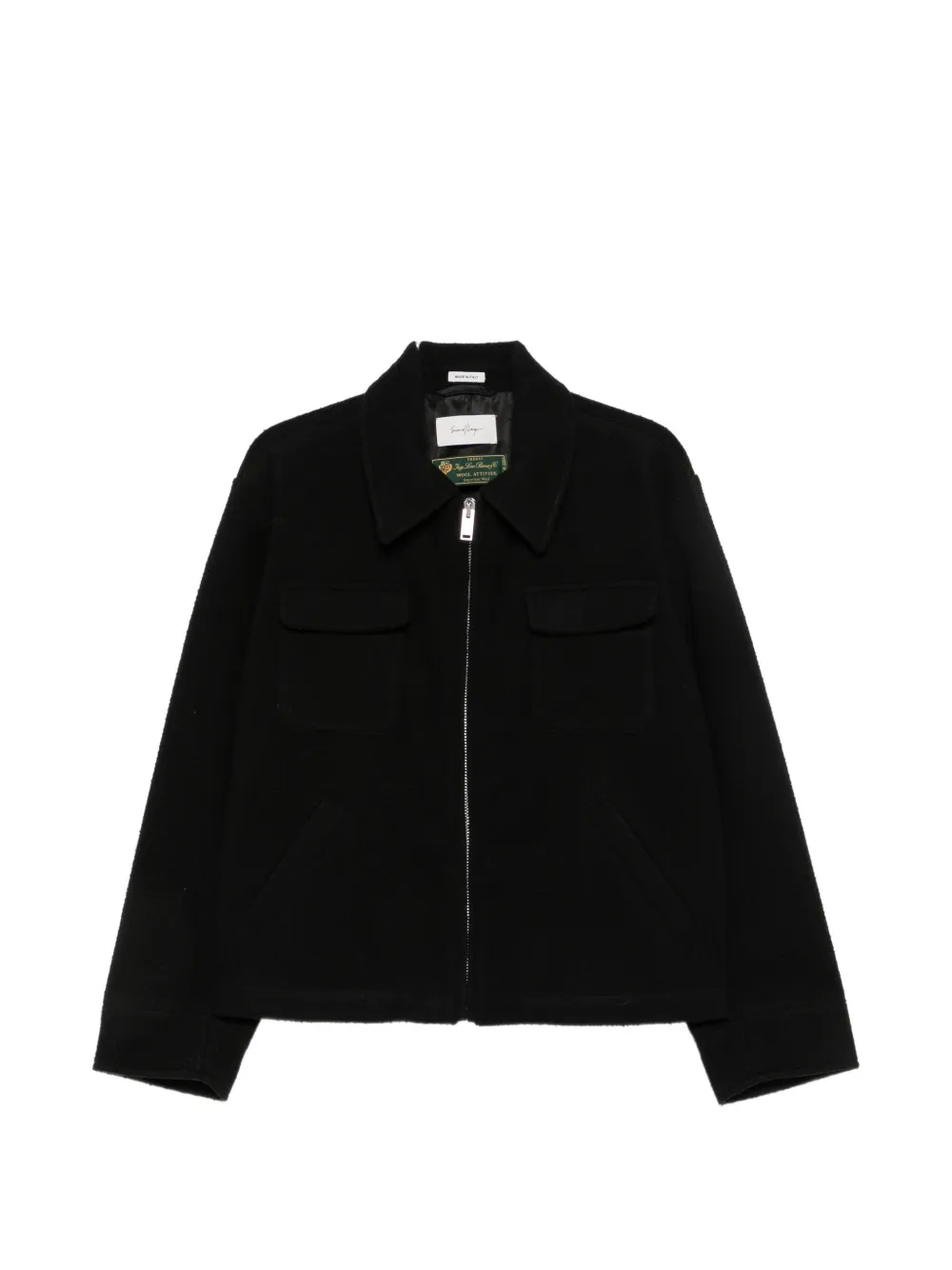 Second / Layer Jefe Woven Bomber Jacket In Black