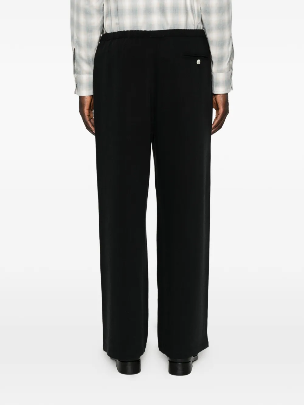 Second / Layer Loose-fit Drawstring Trousers In Black